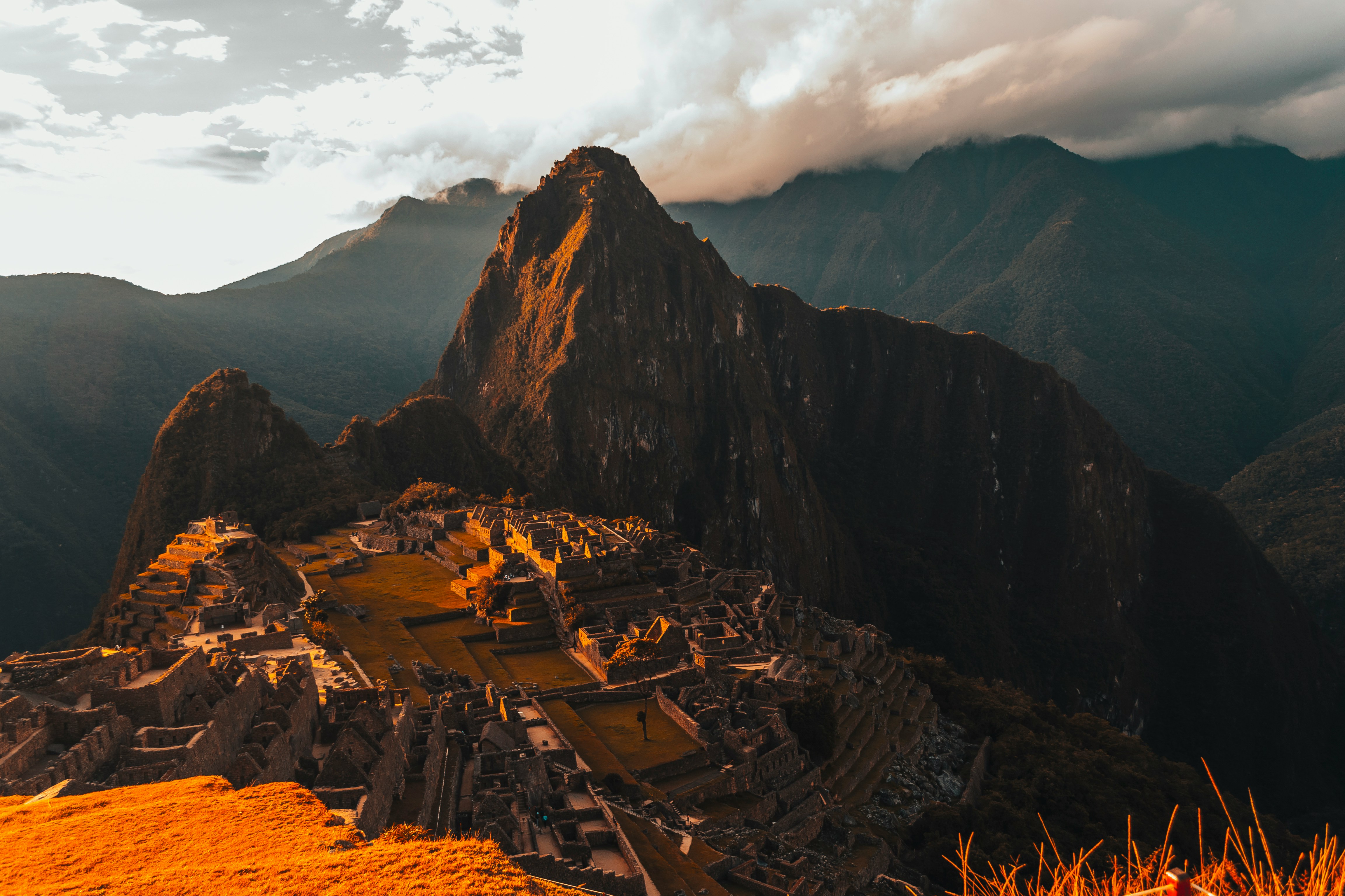 The Inca citadel of Machu Picchu in the cloud forest above Aguas Calientes, Peru