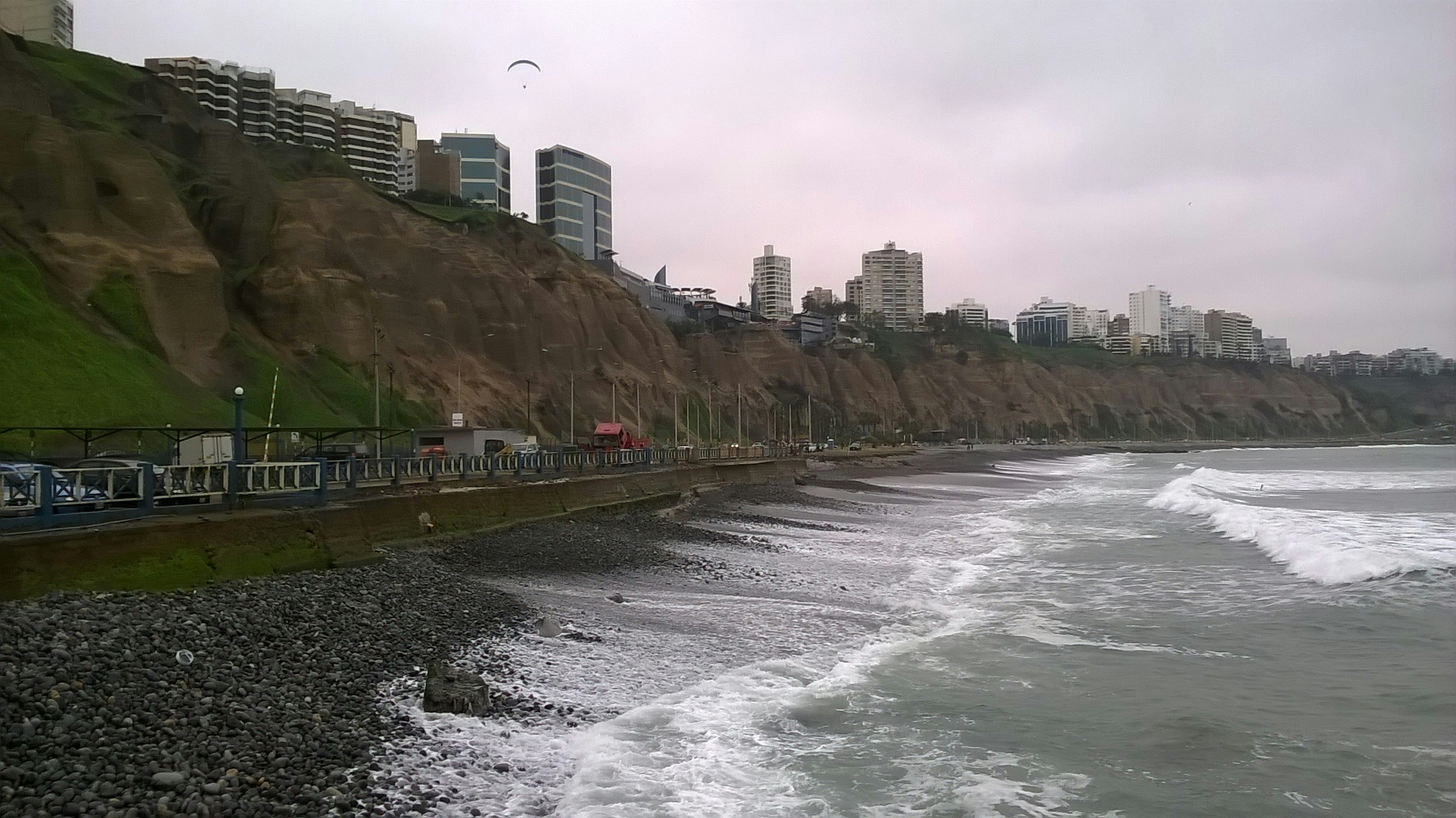 Miraflores beach and cliff walk in Lima — one of Peru's safest and most visitor-friendly neighbourhoods